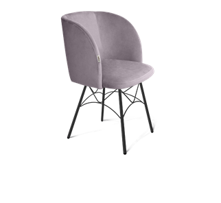 Обеденный стул SHT-ST33 / SHT-S107 (сиреневая орхидея/черный муар) в Советском
