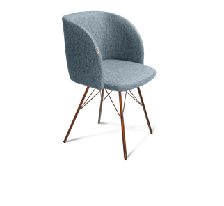 Обеденный стул SHT-ST33 / SHT-S37 (синий лед/медный металлик) в Югорске