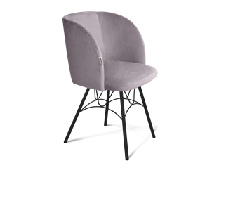 Обеденный стул SHT-ST33 / SHT-S100 (сиреневая орхидея/черный муар) в Когалыме