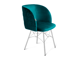 Обеденный стул SHT-ST33-1 / SHT-S107 (альпийский бирюзовый/хром лак) в Лангепасе