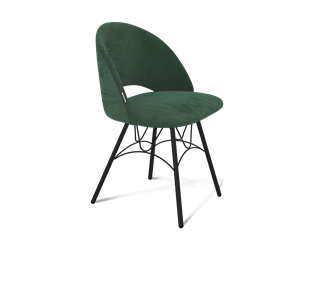 Обеденный стул SHT-ST34 / SHT-S100 (лиственно-зеленый/черный муар) в Когалыме
