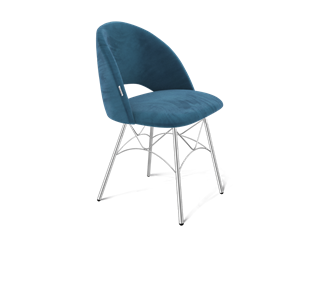 Обеденный стул SHT-ST34 / SHT-S107 (тихий океан/хром лак) в Нижневартовске