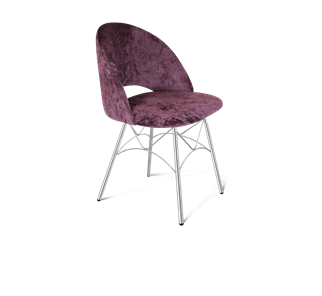 Обеденный стул SHT-ST34 / SHT-S107 (вишневый джем/хром лак) в Когалыме