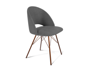 Обеденный стул SHT-ST34 / SHT-S37 (платиново-серый/медный металлик) в Советском