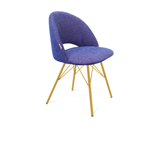 Обеденный стул SHT-ST34 / SHT-S37 (синий мираж/золото) в Урае