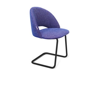 Обеденный стул SHT-ST34 / SHT-S45-1 (синий мираж/черный муар) в Лангепасе