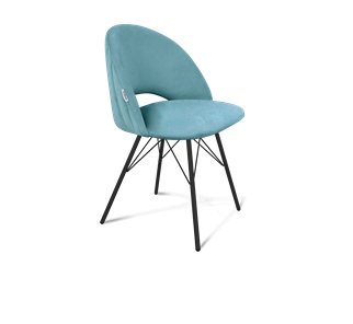 Обеденный стул SHT-ST34-1 / SHT-S37 (голубая пастель/черный муар) в Лангепасе