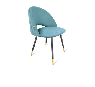 Обеденный стул SHT-ST34-1 / SHT-S95-1 (голубая пастель/черный муар/золото) в Урае