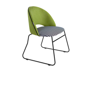 Обеденный стул SHT-ST34-3 / SHT-S167 (оливковый/гусиная лапка/черный муар) в Когалыме