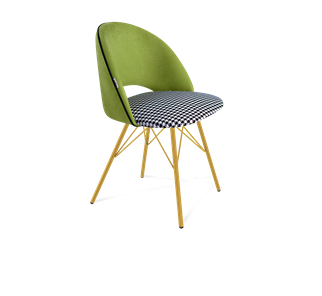 Обеденный стул SHT-ST34-3 / SHT-S37 (оливковый/гусиная лапка/золото) в Урае