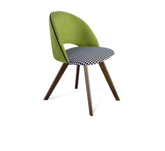 Обеденный стул SHT-ST34-3 / SHT-S39 (оливковый/гусиная лапка/темный орех) в Нижневартовске