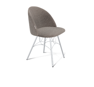 Обеденный стул SHT-ST35 / SHT-S100 (тростниковый сахар/хром лак) в Лангепасе