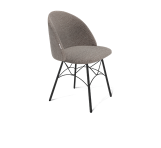 Обеденный стул SHT-ST35 / SHT-S107 (тростниковый сахар/черный муар) в Лангепасе