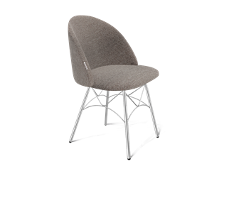 Обеденный стул SHT-ST35 / SHT-S107 (тростниковый сахар/хром лак) в Лангепасе