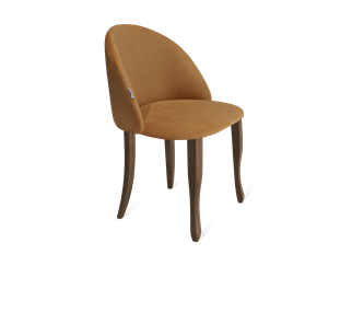 Обеденный стул SHT-ST35 / SHT-S122 (горчичный/темный орех/черный муар) в Советском
