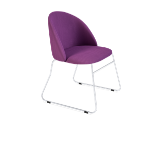 Обеденный стул SHT-ST35 / SHT-S167 (ягодное варенье/хром лак) в Когалыме