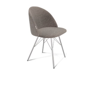 Обеденный стул SHT-ST35 / SHT-S37 (тростниковый сахар/хром лак) в Урае