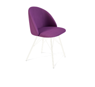 Обеденный стул SHT-ST35 / SHT-S37 (ягодное варенье/белый муар) в Лангепасе