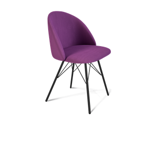 Обеденный стул SHT-ST35 / SHT-S37 (ягодное варенье/черный муар) в Лангепасе