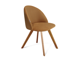 Обеденный стул SHT-ST35 / SHT-S39 (горчичный/светлый орех) в Лангепасе