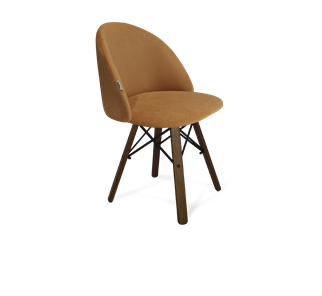 Обеденный стул SHT-ST35 / SHT-S70 (горчичный/темный орех/черный муар) в Когалыме
