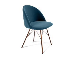 Обеденный стул SHT-ST35 / SHT-S37 (тихий океан/медный металлик) в Когалыме
