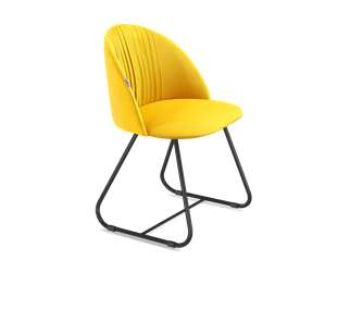 Обеденный стул SHT-ST35-1 / SHT-S38 (имперский жёлтый/черный муар) в Нижневартовске