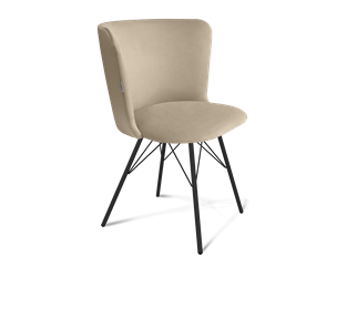 Обеденный стул SHT-ST36 / SHT-S37 (ванильный крем/черный муар) в Когалыме