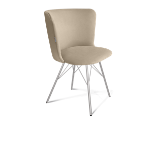 Обеденный стул SHT-ST36 / SHT-S37 (ванильный крем/хром лак) в Урае