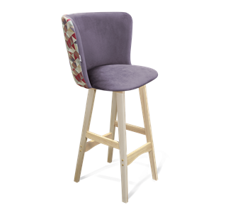 Барный стул SHT-ST36-4 / SHT-S65 (сумеречная орхидея/прозрачный лак) в Радужном