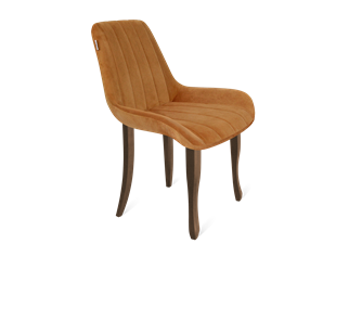 Обеденный стул SHT-ST37 / SHT-S122 (горчичный/темный орех/черный муар) в Лангепасе