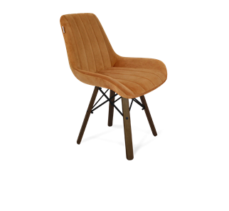 Обеденный стул SHT-ST37 / SHT-S70 (горчичный/темный орех/черный муар) в Лангепасе