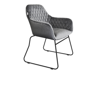 Обеденный стул SHT-ST38 / SHT-S167 (угольно-серый/черный муар) в Лангепасе