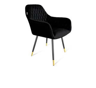 Обеденный стул SHT-ST38 / SHT-S95-1 (ночное затмение/черный муар/золото) в Урае