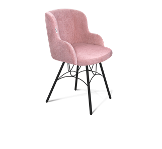 Обеденный стул SHT-ST39 / SHT-S100 (пыльная роза/черный муар) в Нягани