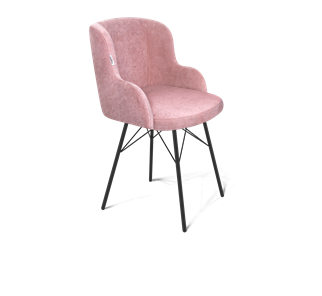 Обеденный стул SHT-ST39 / SHT-S64 (пыльная роза/черный муар) в Урае