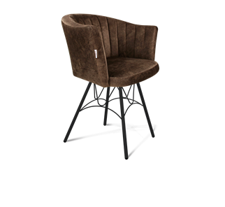 Обеденный стул SHT-ST42-1 / SHT-S100 (кофейный трюфель/черный муар) в Пыть-Яхе