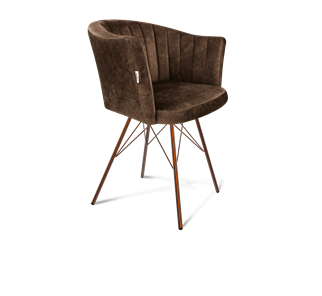 Обеденный стул SHT-ST42-1 / SHT-S37 (кофейный трюфель/медный металлик) в Сургуте