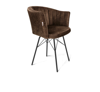 Обеденный стул SHT-ST42-1 / SHT-S64 (кофейный трюфель/черный муар) в Радужном