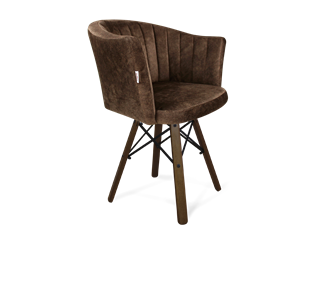 Обеденный стул SHT-ST42-1 / SHT-S70 (кофейный трюфель/темный орех/черный муар) в Сургуте