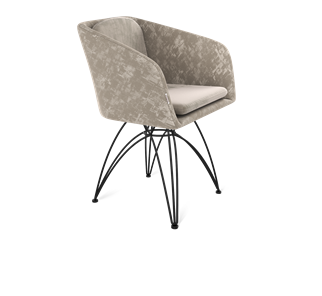 Обеденный стул SHT-ST43-1 / SHT-S112 (карамельный латте/черный муар) в Лангепасе