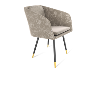 Обеденный стул SHT-ST43-1 / SHT-S95-1 (карамельный латте/черный муар/золото) в Югорске