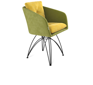 Обеденный стул SHT-ST43-2 / SHT-S112 (фисташковый десерт/черный муар) в Лангепасе