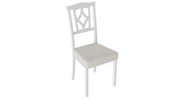 Обеденный стул Сити 3 (Белый матовый/тк № 110) в Лангепасе