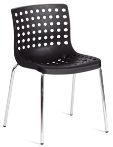 Кухонный стул SKALBERG (mod. C-084-A) 46х56х79 Black (черный) / Chrome (хром) арт.19258 в Нижневартовске