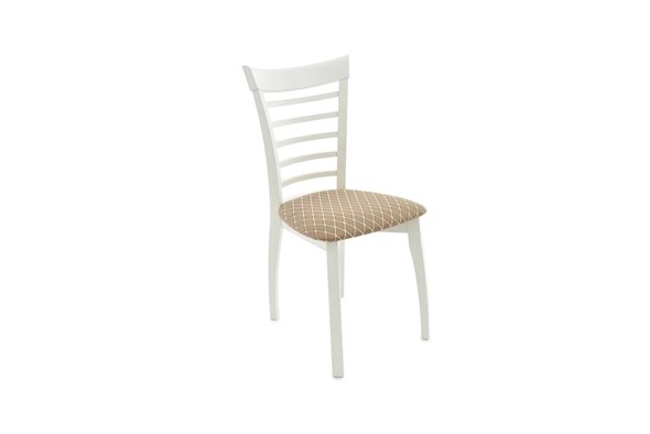 Обеденный стул Бурбон (Тон 9-Эмаль белая, Призма 37-1) в Лангепасе - изображение