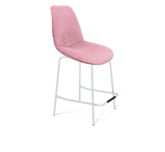 Полубарный стул SHT-ST29-С22 / SHT-S29P-1 (розовый зефир/хром лак) в Лангепасе