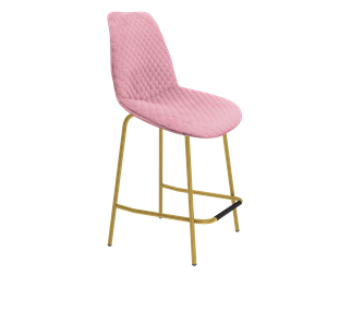 Полубарный стул SHT-ST29-С22 / SHT-S29P-1 (розовый зефир/золото) в Когалыме