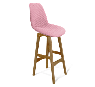 Полубарный стул SHT-ST29-С22 / SHT-S65-1 (розовый зефир/светлый орех) в Урае