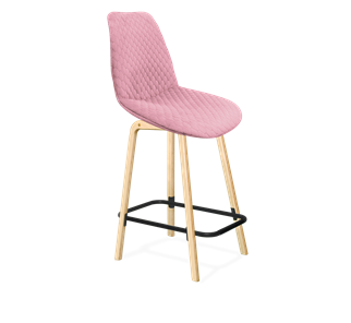 Полубарный стул SHT-ST29-С22 / SHT-S94-1 (розовый зефир/прозрачный лак/черный муар) в Лангепасе